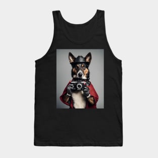 Bad AI Dog photographer T Shirt Tank Top